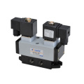 K series Double Electric Control solenoid valves 5/2 Way Pillar Type Pneumatic Change Valves